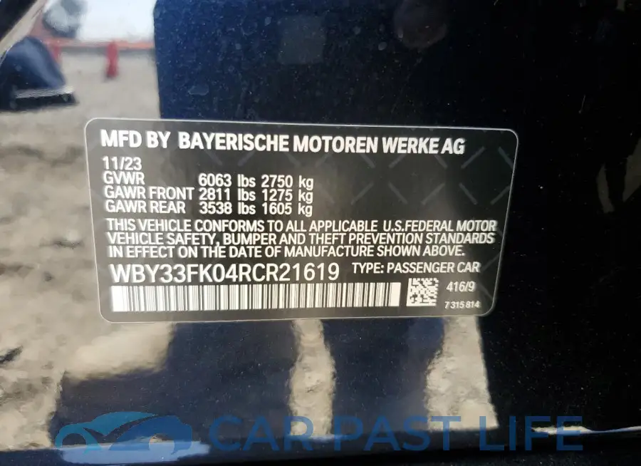 WBY33FK04RCR21619# 13