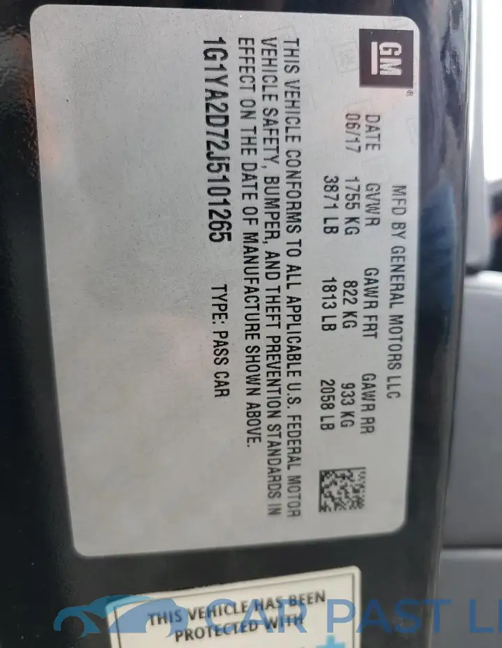 1G1YA2D72J5101265# 12
