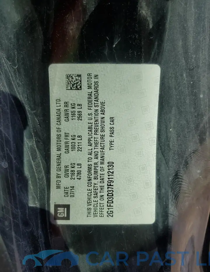2G1FD3D37F9112130# 12