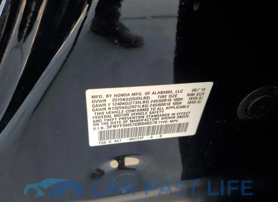 5FNYF5H57GB046578# 13
