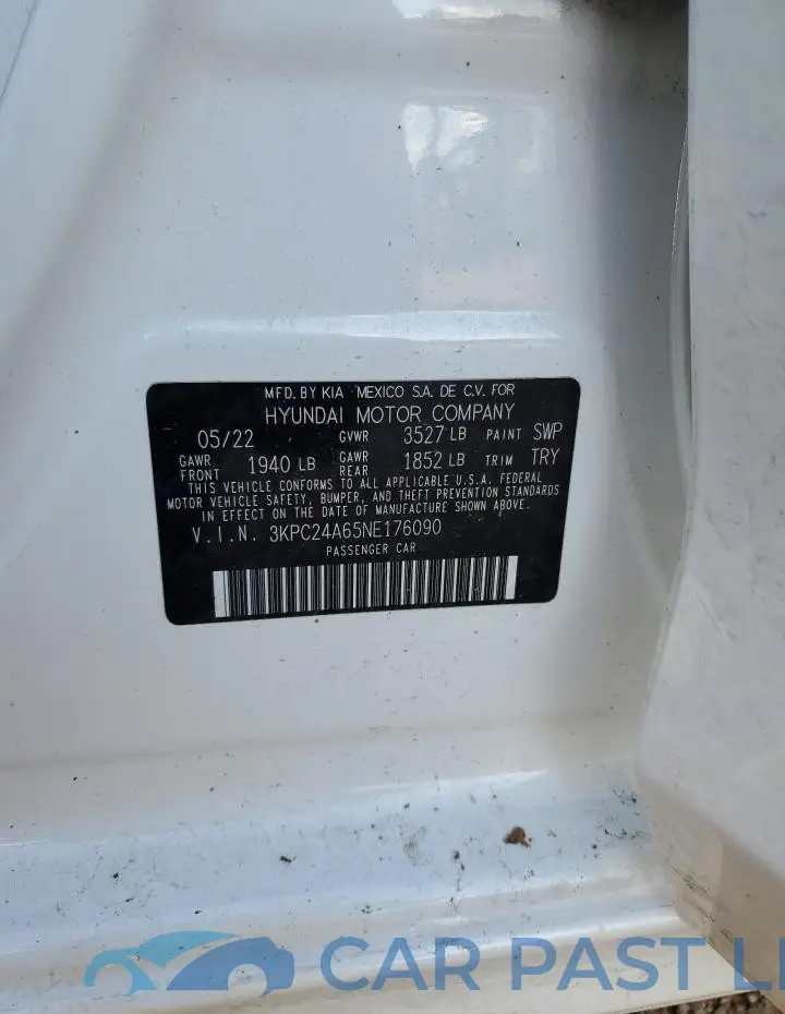 3KPC24A65NE176090# 13