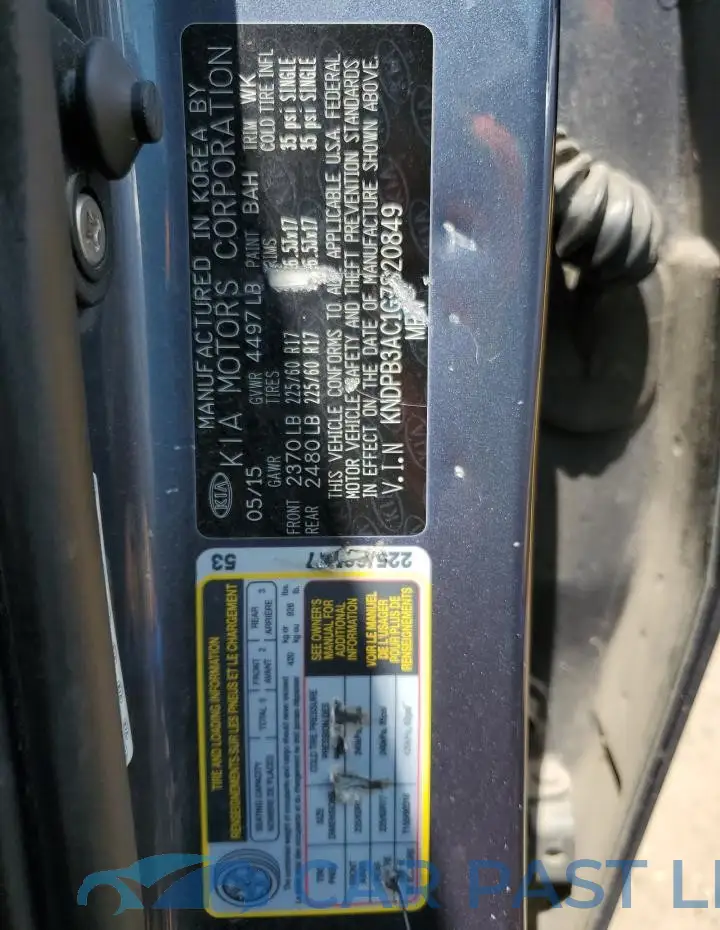 KNDPB3AC1G7820849# 13
