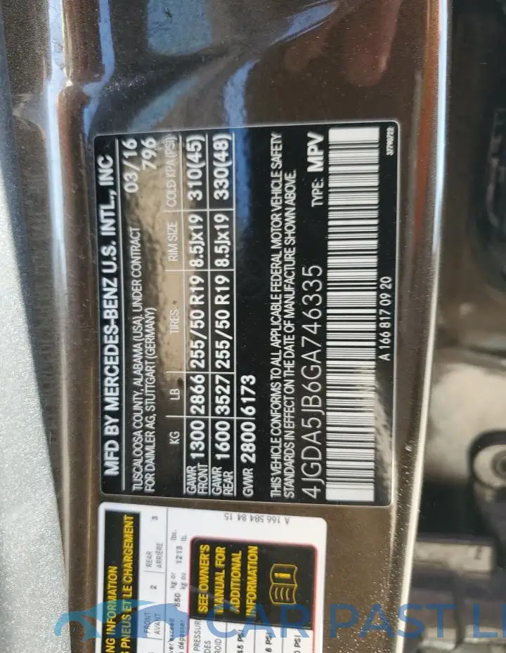 4JGDA5JB6GA746335# 14