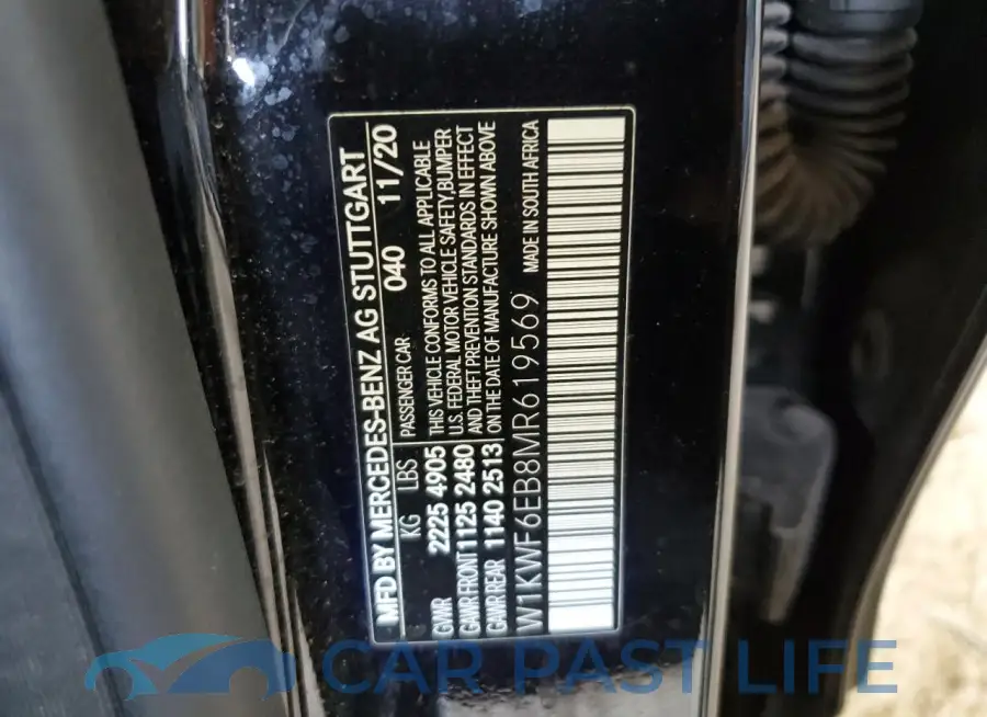 W1KWF6EB8MR619569# 12