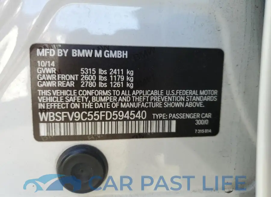 WBSFV9C55FD594540# 13