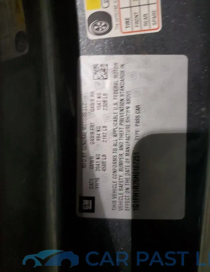 1G1FH1R76H0167251# 12