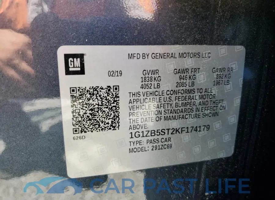 1G1ZB5ST2KF174179# 12