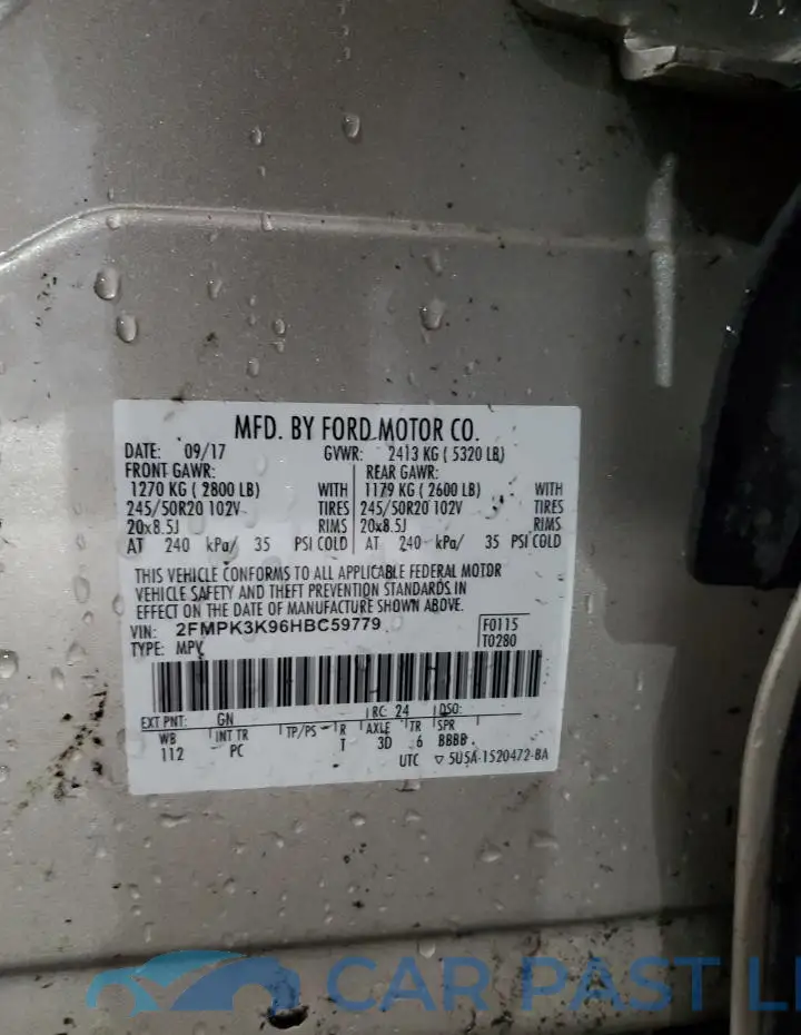 2FMPK3K96HBC59779# 13