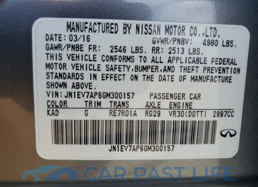JN1EV7AP6GM300157# 12