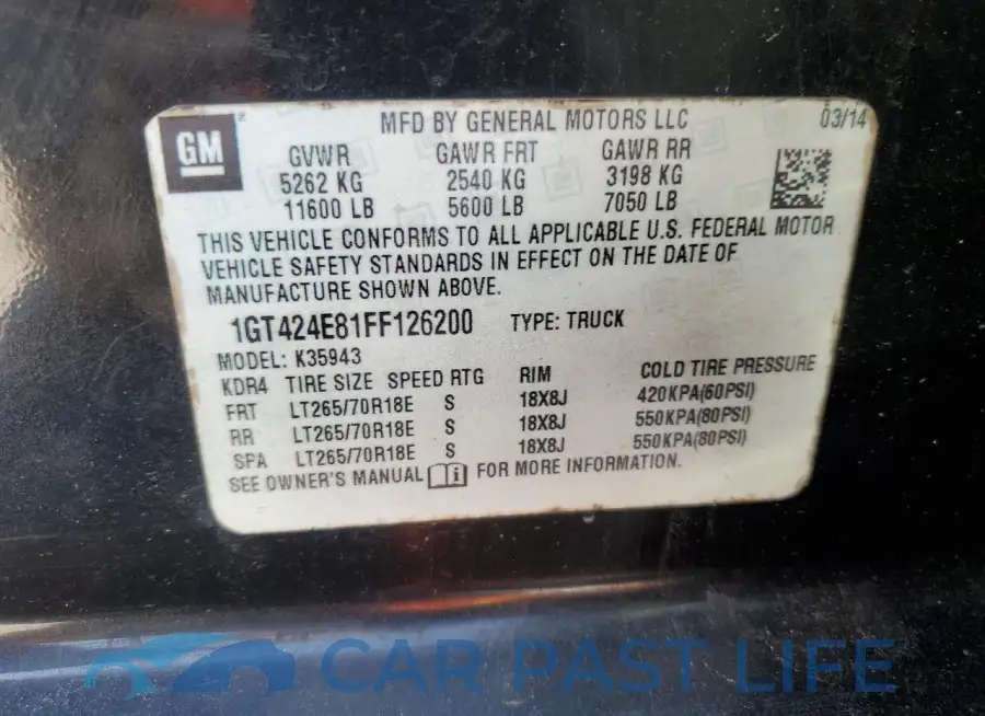 1GT424E81FF126200# 12