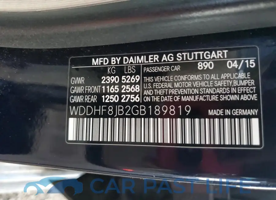 WDDHF8JB2GB189819# 12