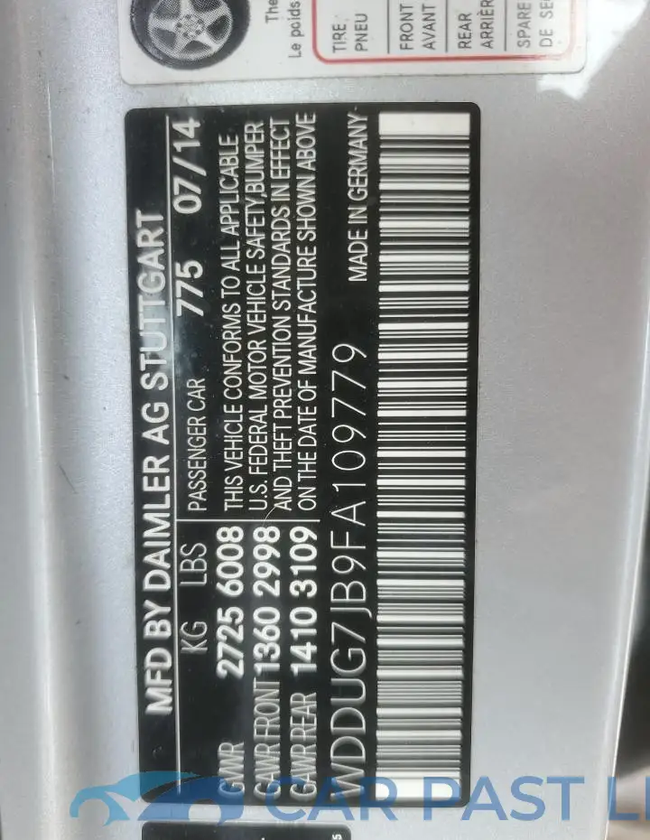 WDDUG7JB9FA109779# 13