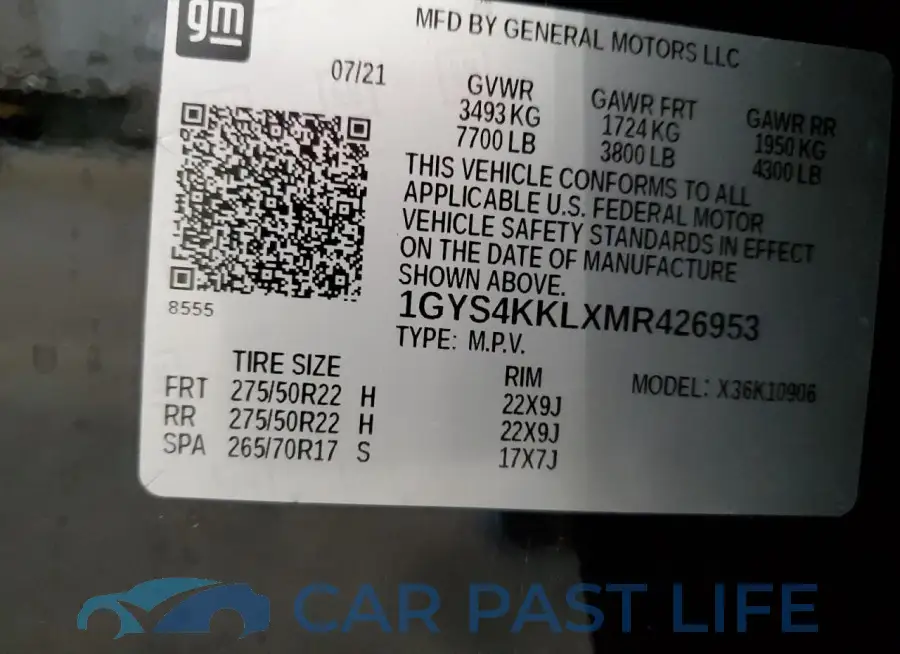 1GYS4KKLXMR426953# 14