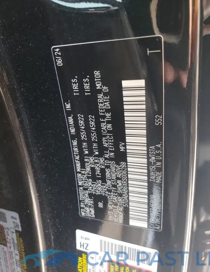 5TDABAB6XRS006288# 14