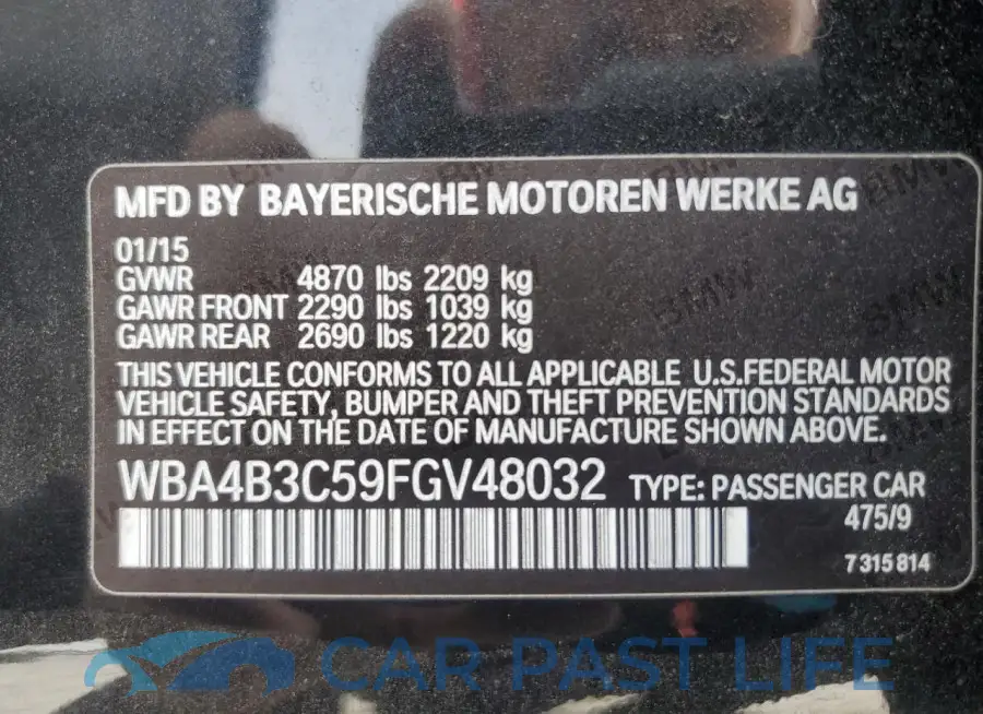 WBA4B3C59FGV48032# 12