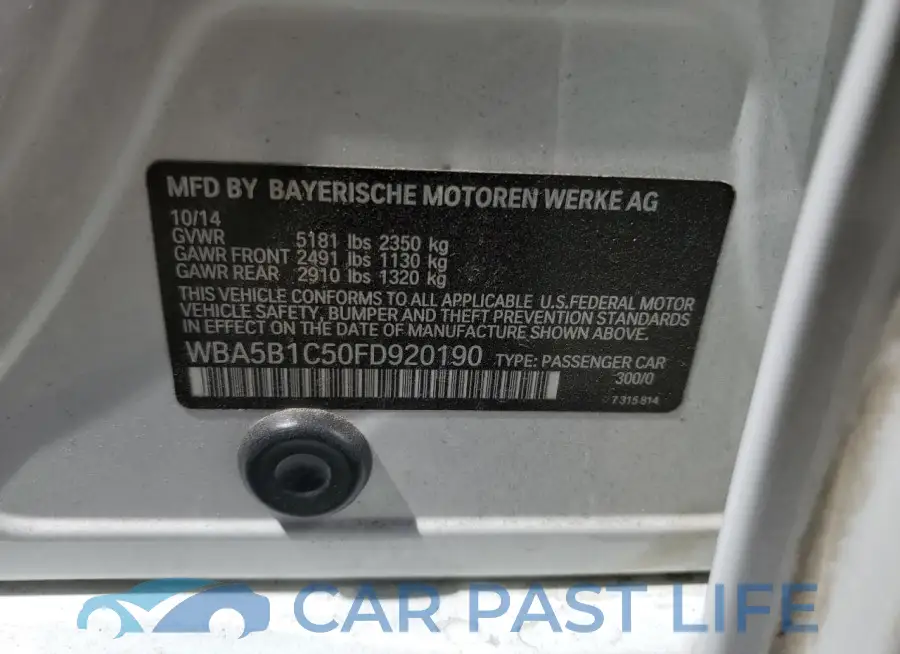 WBA5B1C50FD920190# 13