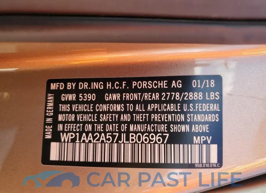 WP1AA2A57JLB06967# 14