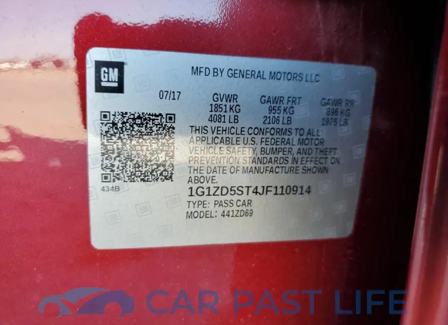 1G1ZD5ST4JF110914# 12