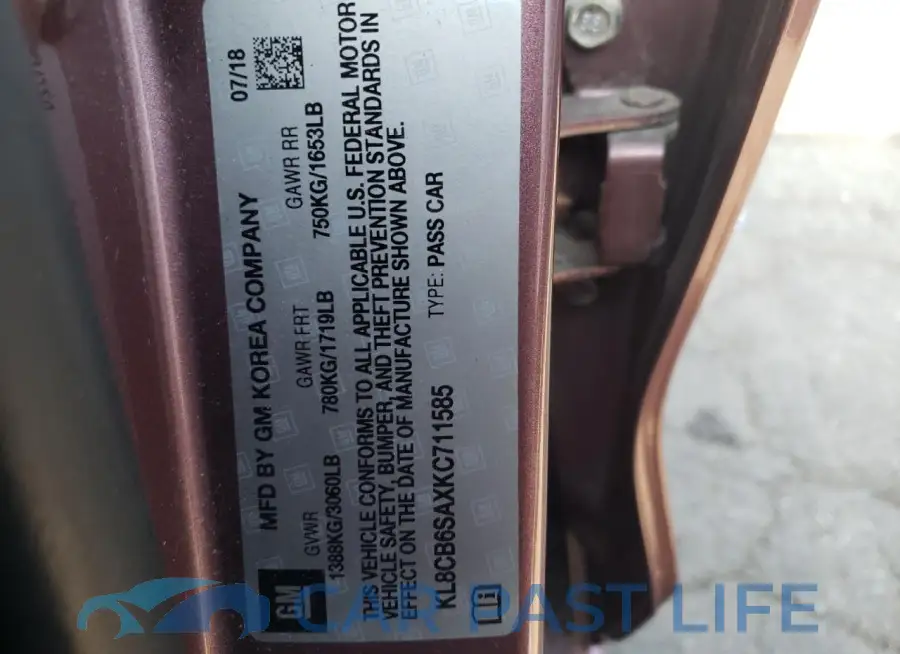 KL8CB6SAXKC711585# 12