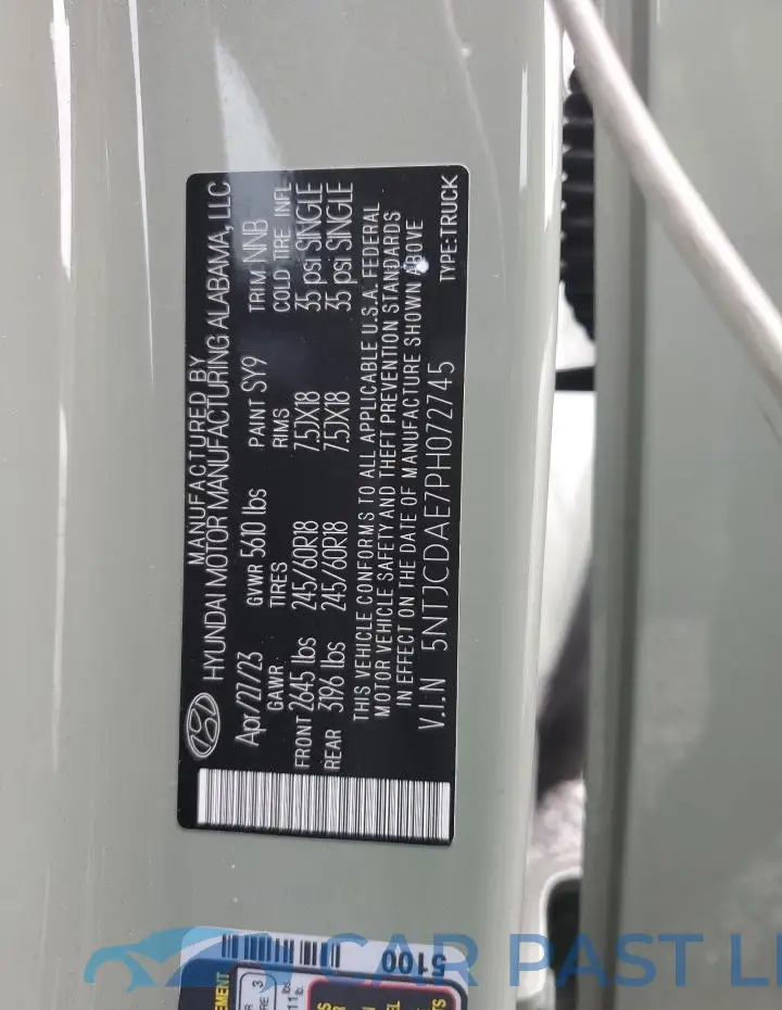 5NTJCDAE7PH072745# 13