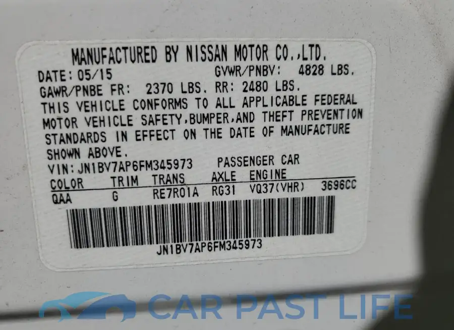 JN1BV7AP6FM345973# 12