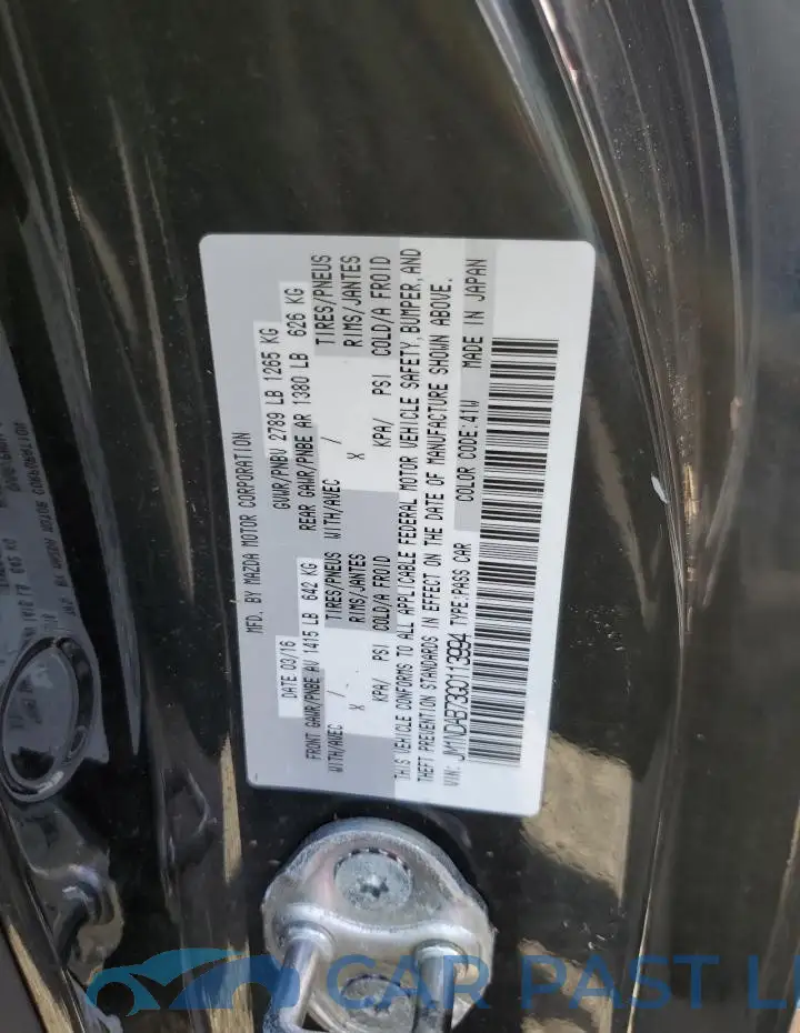 JM1NDAB73G0113994# 13