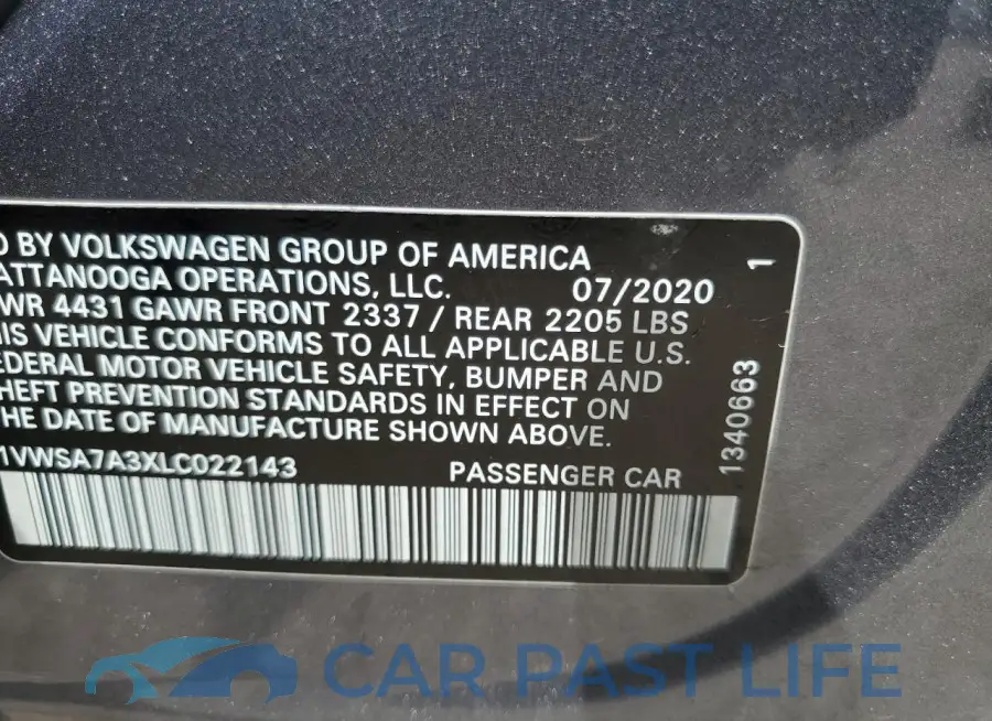 1VWSA7A3XLC022143# 12