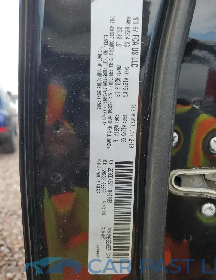 2C3CDXBG2LH101033# 12