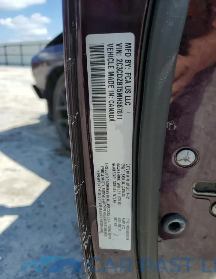 2C3CDZBT5MH567811# 12