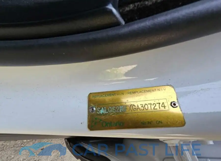 SALGS2KFXGA307274# 10