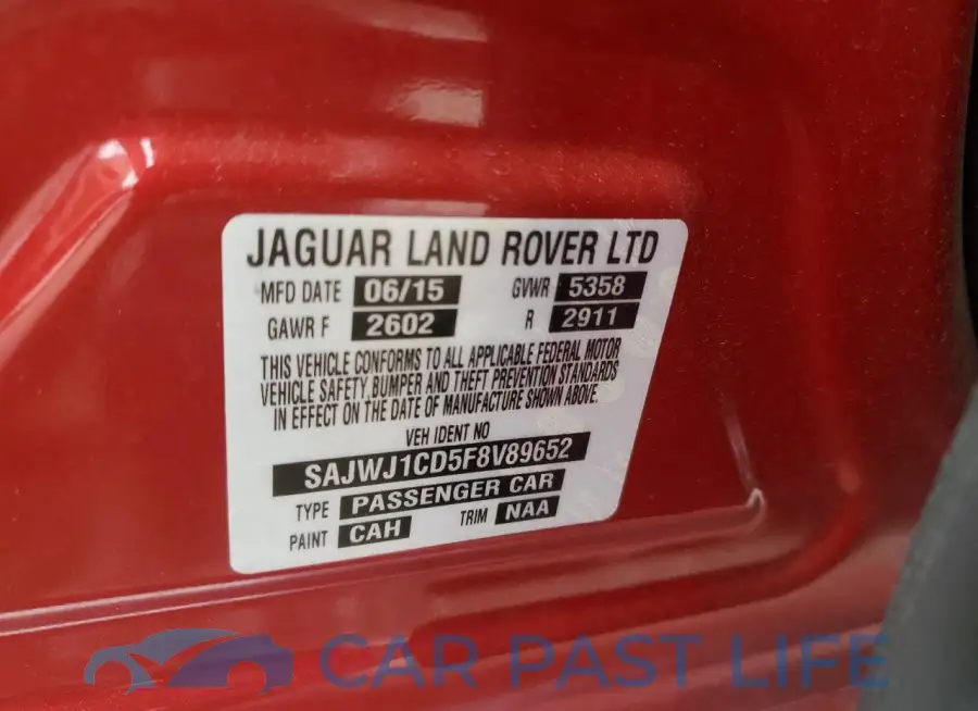 SAJWJ1CD5F8V89652# 13