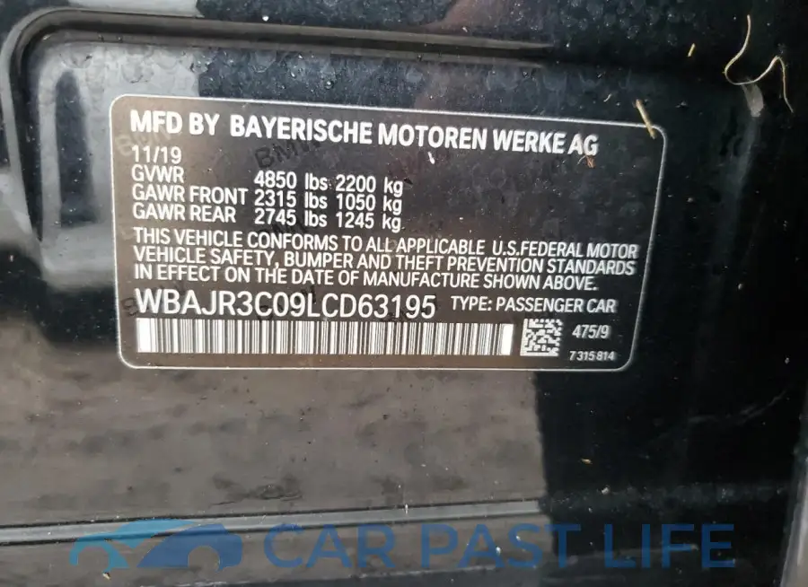 WBAJR3C09LCD63195# 13