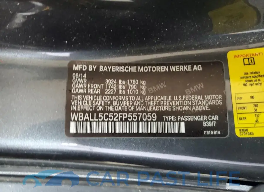 WBALL5C52FP557059# 12