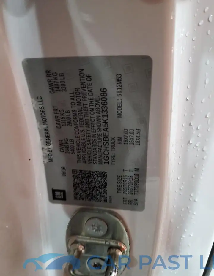 1GCHSBEA5K1336086# 12