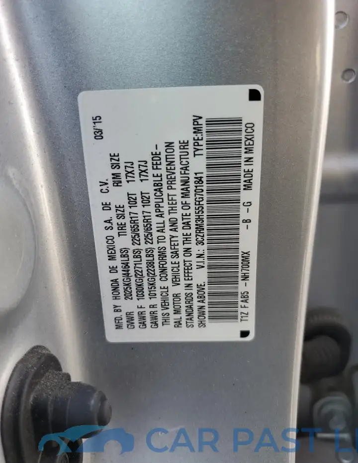 3CZRM3H55FG701841# 13