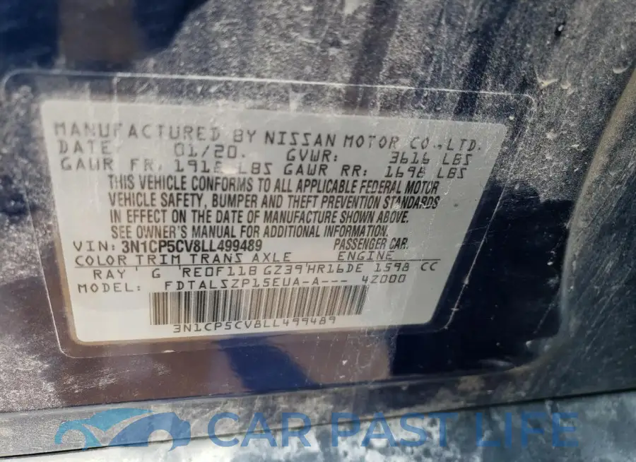 3N1CP5CV8LL499489# 13