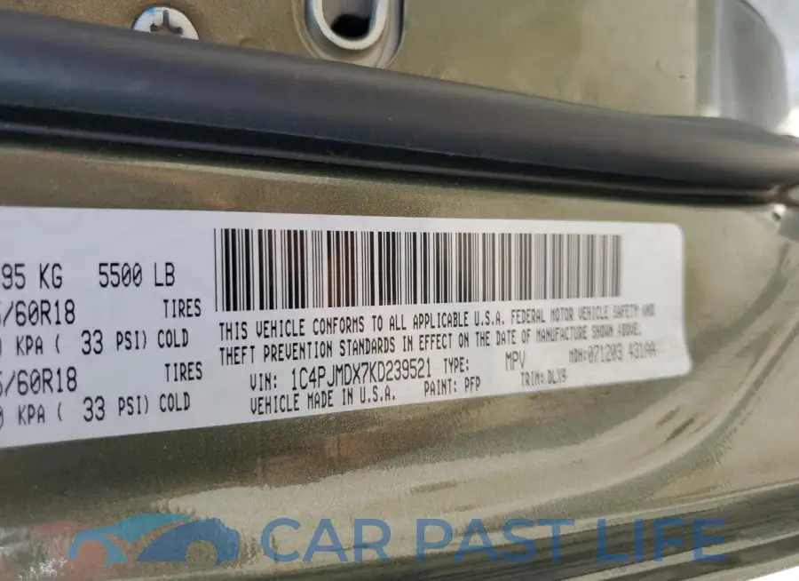 1C4PJMDX7KD239521# 13
