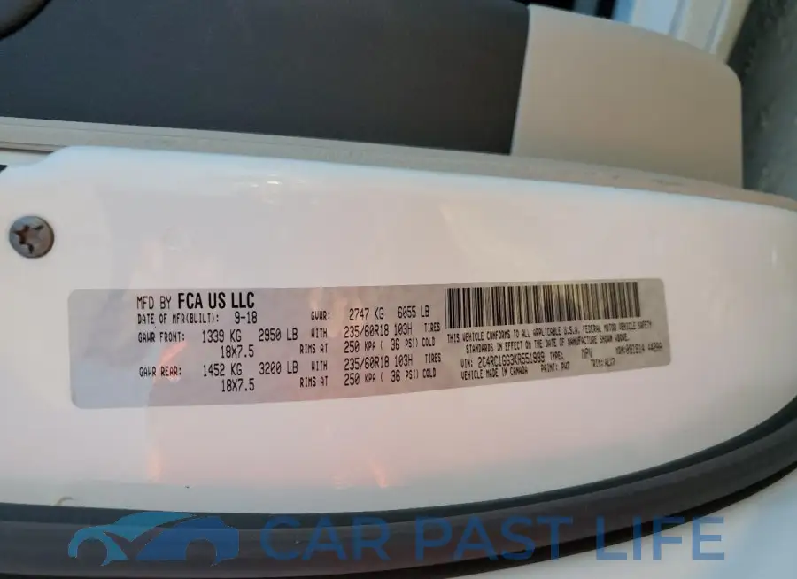 2C4RC1GG3KR551989# 14