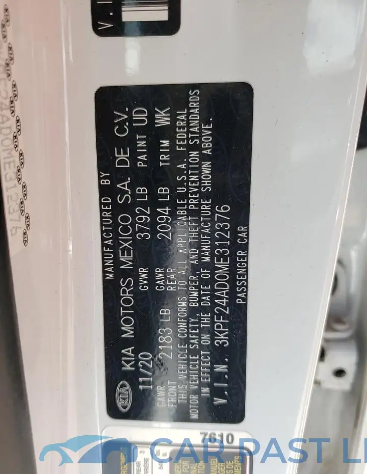 3KPF24AD0ME312376# 12