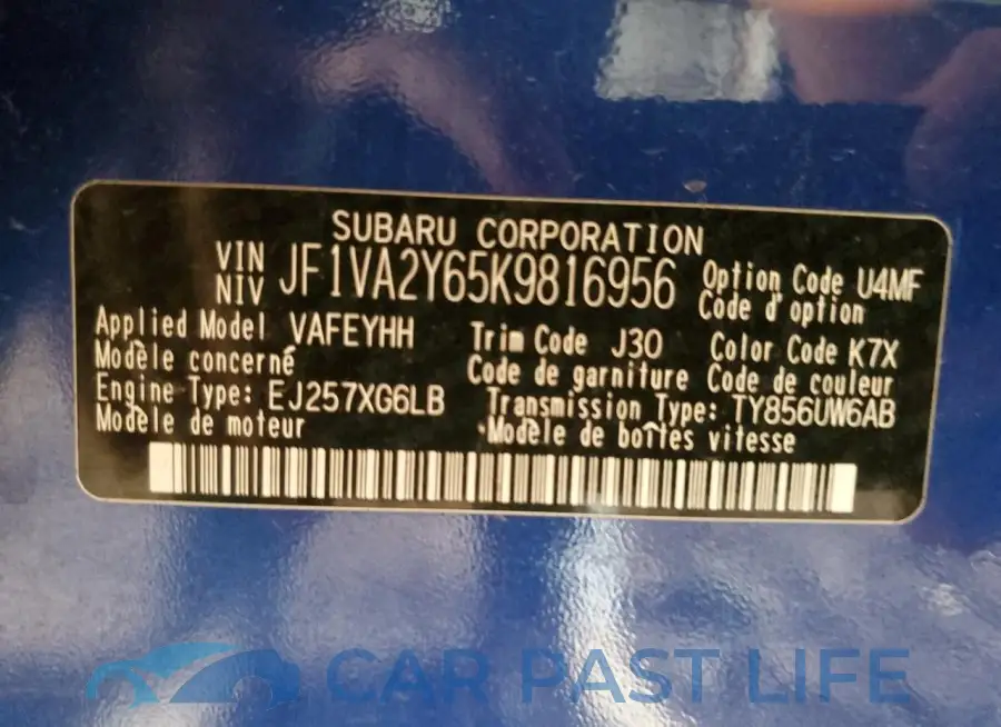 JF1VA2Y65K9816956# 13
