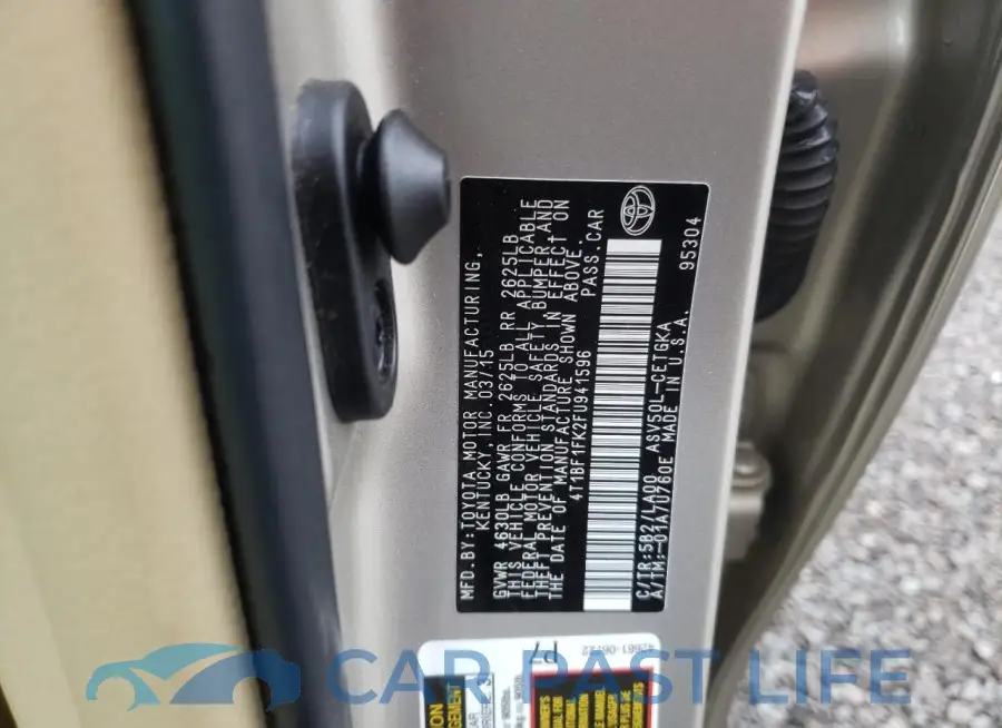 4T1BF1FK2FU941596# 12