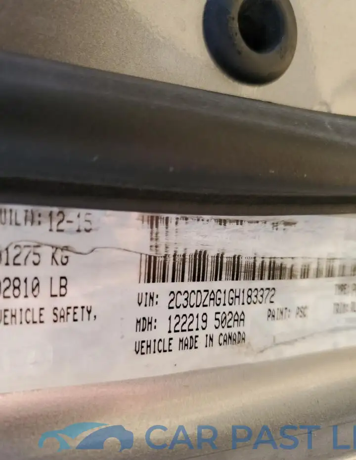 2C3CDZAG1GH183372# 12