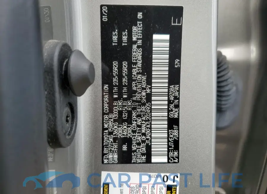 JTJHZKFA7L2024905# 12