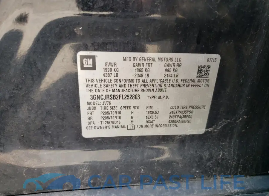 3GNCJRSB2FL252803# 13
