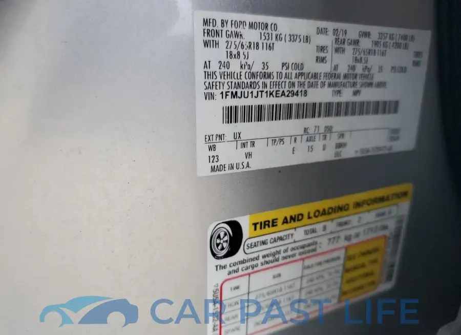 1FMJU1JT1KEA29418# 12