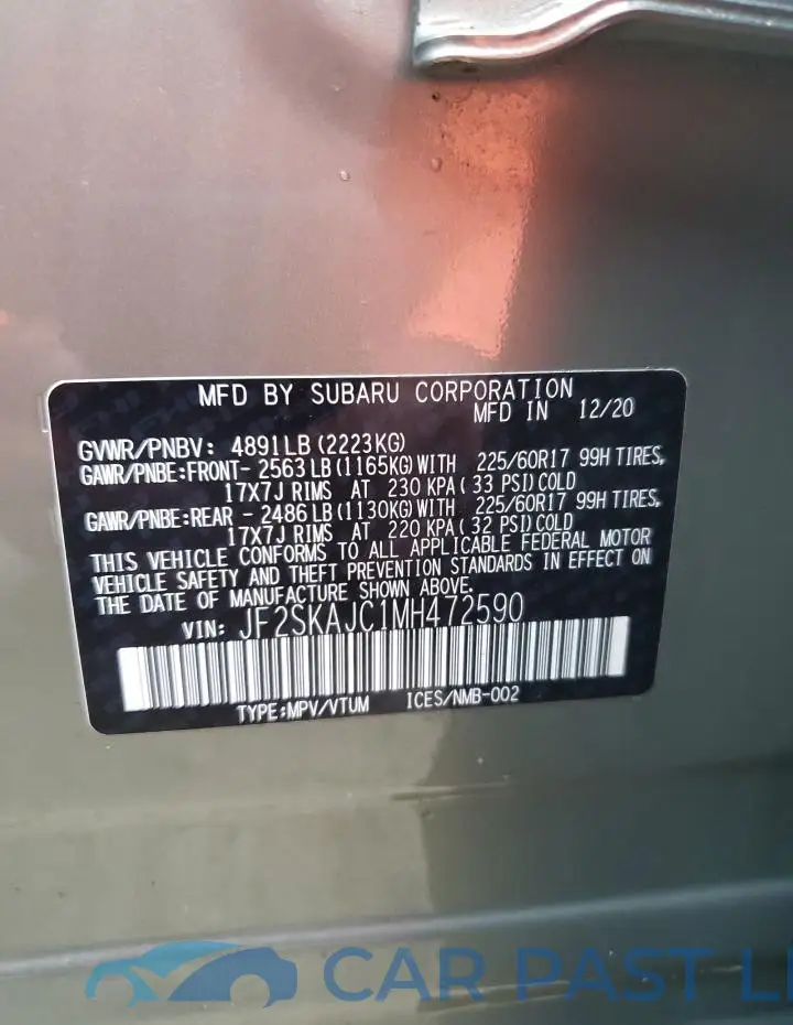 JF2SKAJC1MH472590# 13