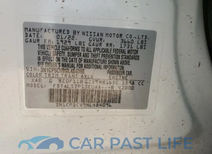 3N1CP5CV9NL484096# 14