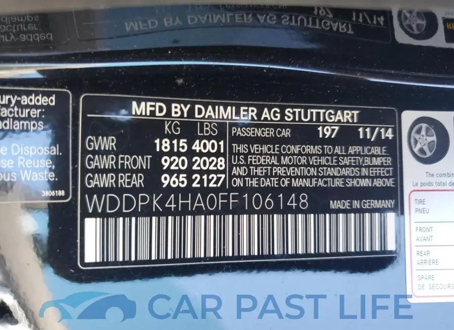 WDDPK4HA0FF106148# 12