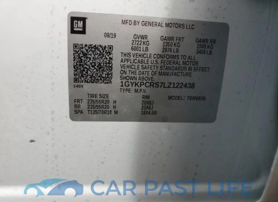 1GYKPCRS7LZ122438# 12