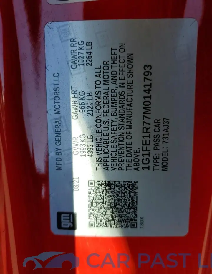 1G1FE1R77M0141793# 13